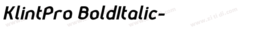 KlintPro BoldItalic字体转换 KlintPro BoldItalic字体转换